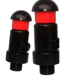 Válvula de Aire PVC Doble Acción Gris