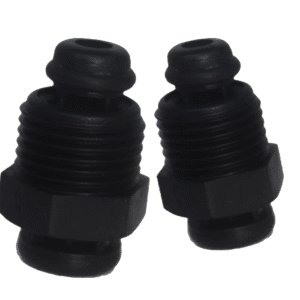 Valvula De Aire PVC Doble Acción Negra